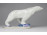Régi jelzett porcelán jegesmedve figura 16.5 cm