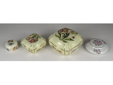 Sérült Zsolnay porcelán bonbonier csomag 4 darab