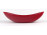 Piros csónak alakú kerámia kínáló tál 26 cm