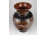 Jelzett barna mázas hódmezővásárhelyi kerámia váza 22.5 cm