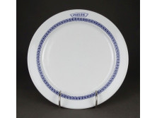 Retro kék szegélyes Alföldi porcelán tányér UTASELLÁTÓ 24 cm