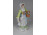 Libás nő kosárral porcelán figura 19.5 cm