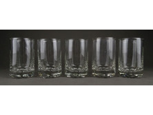 Retro üdítős üveg pohár készlet 5 darab