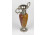 Sárga márvány díszes fém váza díszváza 14 cm