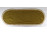 Régi ovális alakú óarany mikroplüss terítő nipp alátét 28 x 74 cm