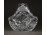 Kisméretű hibátlan gyűrűtartó kristály kosár 14.5 cm