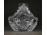 Kisméretű hibátlan gyűrűtartó kristály kosár 14.5 cm