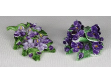 Régi sérült ritka Herendi porcelán virág pár