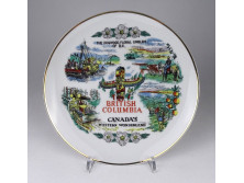 British Columbia porcelán dísztányér 20.5 cm