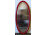 Régi ovális piros keretes tükör falitükör 118 x 55.5 cm