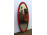 Régi ovális piros keretes tükör falitükör 118 x 55.5 cm