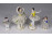 Régi porcelán mini balerina 4 darab