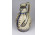 Régi festett alakos cserép kancsó füles butella Miska kancsó 16 cm