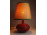 Iparművészeti piros kerámia asztali lámpa 38 cm
