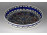 Keleti perzsa mintás kézifestéssel díszített majolika asztalközép kínáló tál 23 cm