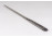 Régi nagyméretű díszes fém levélnyitó kés 24.5 cm