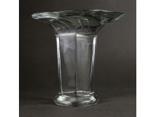 Hibátlan art deco üveg váza 10.5 cm