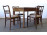 Régi art deco étkezőgarnitúra asztal + 4 szék
