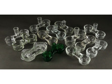 Régi üveg asztali sótartó 13 darab