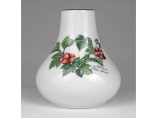 Régi Bavaria ribiszke mintás porcelán váza 8.7 cm 
