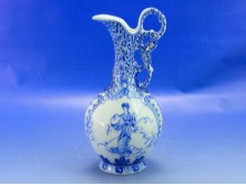 Régi kék fehér japán porcelán karaffa