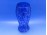 Régi kék színezett fújtüveg váza