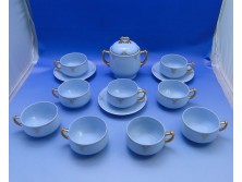 Antik ELBOGEN AZUR porcelán teás készlet