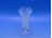 Csiszoltüveg talpas kristály váza