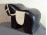 Schéner jellegű retro műbőr ló alakú puff
