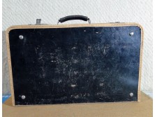 Retro csehszlovák utazó táska bőrönd koffer