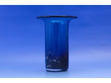 Jelzett művészi Mdina fújtüveg váza