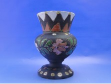 Jelzett régi kerámia váza