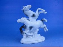 Jelzett BOCK-WALLENDORF porcelán ló szobor