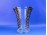 Régi borostyánsárga csiszoltüveg váza