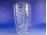 Extra vastagfalú csiszoltüveg kristály váza