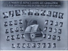 Régi makói tablókép 1953-54