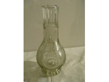 Régi vastagfalú kristály üveg váza