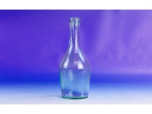 Antik fújt üveg palack 20 cm 3.5 dl