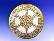Régi kézzel festett porcelán tányér 1925