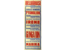 Régi BELVÁROSI FILMSZÍNHÁZ plakát 1946