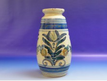Régi kézifestett kerámia váza 30 cm