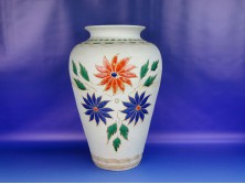 Nagyméretű virágos kerámia váza 39 cm