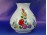 Kalocsai népi motívumos porcelán váza