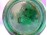 Régi nagyméretű zöld csatos üveg 33 cm