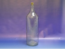 Régi nagyméretű boros üveg palack 35 cm
