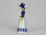 Jelzet GDR porcelán női figura csengő 19 cm