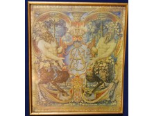 Keretezett Wawel vászon bibliai témájú kép