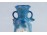 Régi kék porcelán váza 15 cm