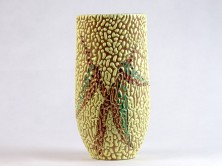 Retro jelzett mázas kerámia váza 22 cm