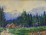 Scharl Artúr : Alpesi táj akvarell